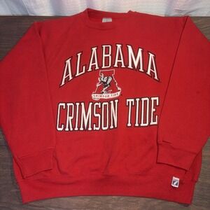 Vintage Logo 7 Alabama Crimson Tide Crewneck Sweatshirt Size XL USA Made